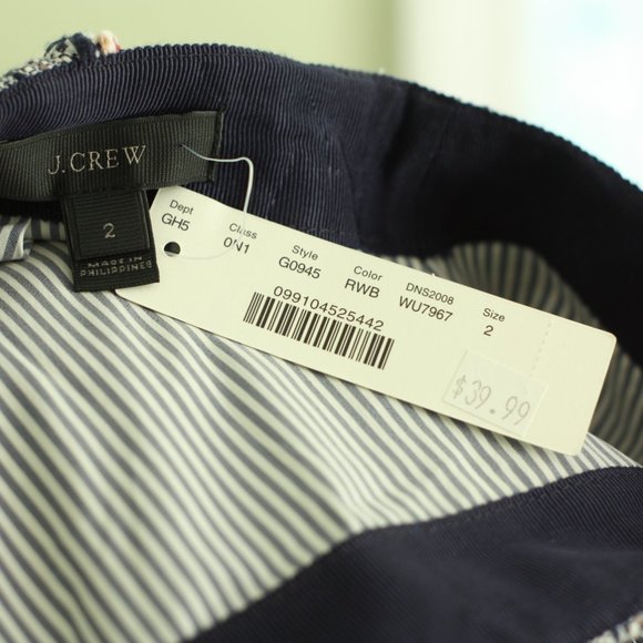 J. CREW Red White and Blue Tweed Skirt - Picture 4 of 5
